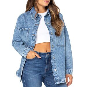 Celebrity Pink Blue Jean Jacket